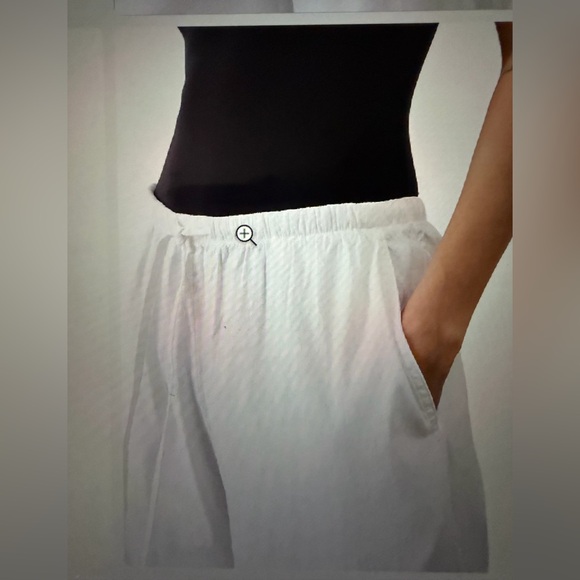 Athleta paradise midrise White Wide-Leg Pants, L petite - Picture 4 of 5
